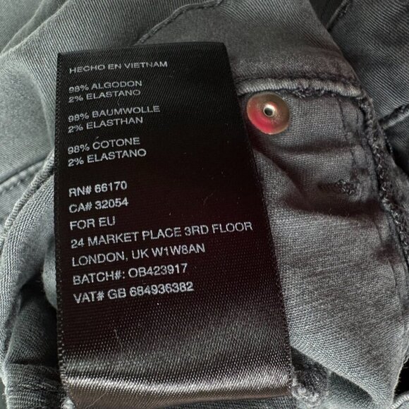 BDG Urban Outfitters Gray Olive Green Skinny Ankle Zip Stretch Utility Pants 27 - Picture 5 of 7